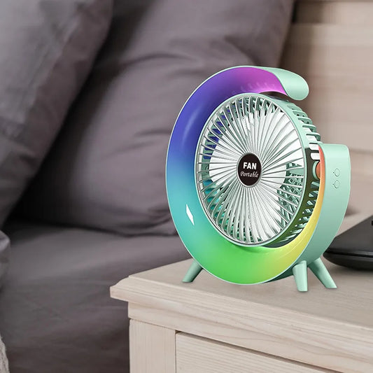 Ventilador y Lámpara de Escritorio 2 en 1: Funcionalidad y Estilo en un Solo Dispositivo